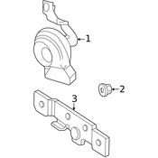Mercedes OE Replacement Horn - Genuine Mercedes 2135424400
