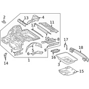 Mercedes Battery Tray - Genuine Mercedes 2136102603