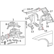 Mercedes Battery Tray - Genuine Mercedes 2136200018