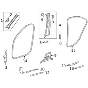 Mercedes Door Seal - Genuine Mercedes 2236970100