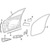 Mercedes Door Seal - Genuine Mercedes 2237203700