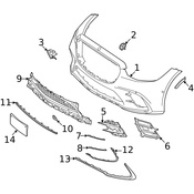 Mercedes Grille - Genuine Mercedes 2238852001