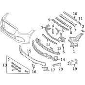 Mercedes Radiator Support Air Duct - Genuine Mercedes 2238858604