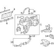 Mercedes Turbocharger Brace - Genuine Mercedes 2761410142