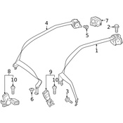 Mercedes Seat Belt Retractor Cover - Genuine Mercedes 213868260064