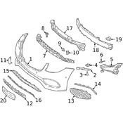 Mercedes Bumper Trim - Genuine Mercedes 2138850100