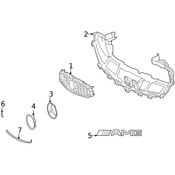 Mercedes Grille Emblem - Genuine Mercedes 2138850107