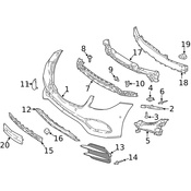 Mercedes Bumper Guide - Genuine Mercedes 2138850521