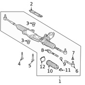 Mercedes Rack and Pinion Mount - Genuine Mercedes 2304630386