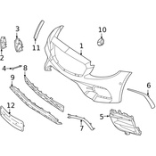 Mercedes Grille - Genuine Mercedes 2138853106