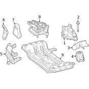 Mercedes Engine Mount - Genuine Mercedes 2762233304