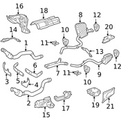 Mercedes Catalytic Converter Bracket - Genuine Mercedes 2304920241