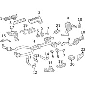Mercedes Exhaust Bracket - Genuine Mercedes 2304920641