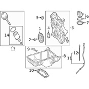 Mercedes Engine Oil Pan  - Genuine Mercedes 2780101828