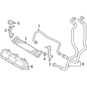 Mercedes Engine Oil Cooler Bracket - Genuine Mercedes 2305000931