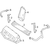 Mercedes Engine Oil Cooler Bracket - Genuine Mercedes 2305001831