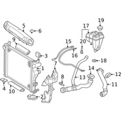 Mercedes Radiator Support Baffle - Genuine Mercedes 2305053430