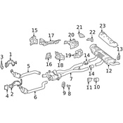 Mercedes Exhaust Intermediate Pipe - Genuine Mercedes 2781400708