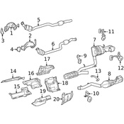 Mercedes Exhaust Intermediate Pipe - Genuine Mercedes 2781400808