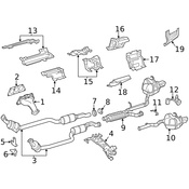 Mercedes Catalytic Converter Bracket - Genuine Mercedes 2781500773