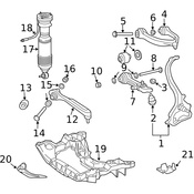 Mercedes Suspension Crossmember Reinforcement -  Genuine Mercedes 2306280111