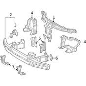 Mercedes Radiator Support Side Panel - Genuine Mercedes 2156200572