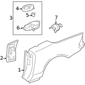 Mercedes Fuel Door Latch - Genuine Mercedes 2306390007