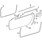Mercedes Door Seal - Genuine Mercedes 2306730298