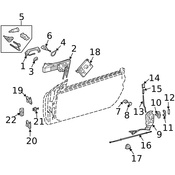 Mercedes Exterior Door Handle Pad - Genuine Mercedes 2157660105