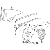 Mercedes Power Window Motor - Genuine Mercedes 2158200942