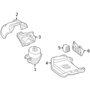 Mercedes Engine Mount Bracket - Genuine Mercedes 2792230204