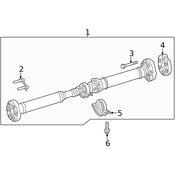 Mercedes Drive Shaft Flex Joint - Genuine Mercedes 2904110100