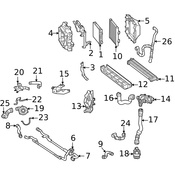 Mercedes Radiator Mount Bracket - Genuine Mercedes 2905040100