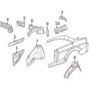 Mercedes Suspension Strut Bracket -  Genuine Mercedes 2166360238