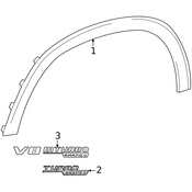 Mercedes Fender Emblem - Genuine Mercedes 2908172300