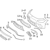 Mercedes License Plate Bracket - Genuine Mercedes 2908854501
