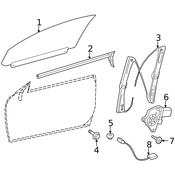 Mercedes Power Window Motor - Genuine Mercedes 2168200242