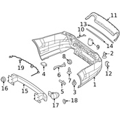 Mercedes Bumper Trim - Genuine Mercedes 2168850074