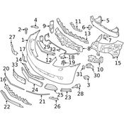 Mercedes Bumper Trim - Genuine Mercedes 2168850521