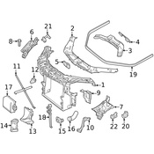 Mercedes Radiator Support Panel Brace - Genuine Mercedes 2926200000