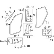 Mercedes Door Seal - Genuine Mercedes 29269700519G44
