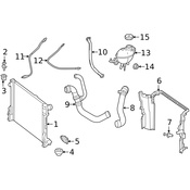 Mercedes Radiator Support Baffle - Genuine Mercedes 2315001216