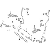 Mercedes Engine Oil Cooler Seal - Genuine Mercedes 2175050186