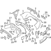 Mercedes License Plate Bracket - Genuine Mercedes 2928802544
