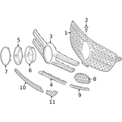 Mercedes Grille - Genuine Mercedes 2928850622
