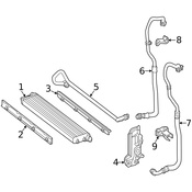Mercedes Engine Oil Cooler Bracket - Genuine Mercedes 2175050400