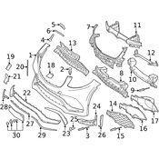Mercedes Grille - Genuine Mercedes 2928853122