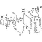 Mercedes Radiator Support Air Duct -  Genuine Mercedes 2175050530