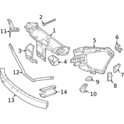 Mercedes Radiator Support Tie Bar - Genuine Mercedes 2176260046