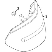 Mercedes Tail Light Assembly - Genuine Mercedes 292906490064